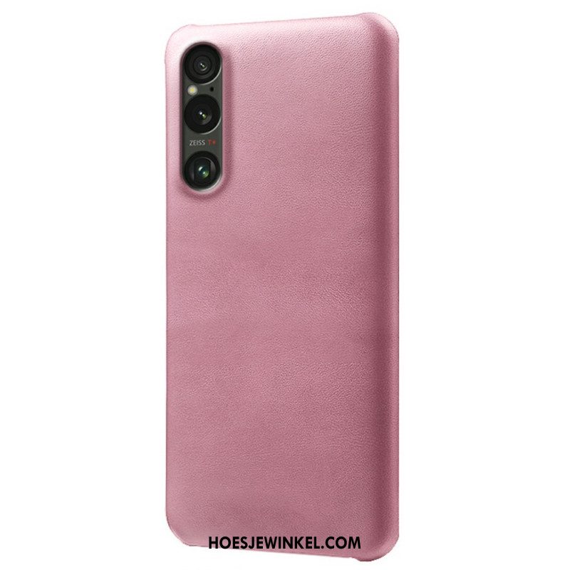 Case Hoesje Sony Xperia 1 Vii Telefoonhoesje Leer Effect