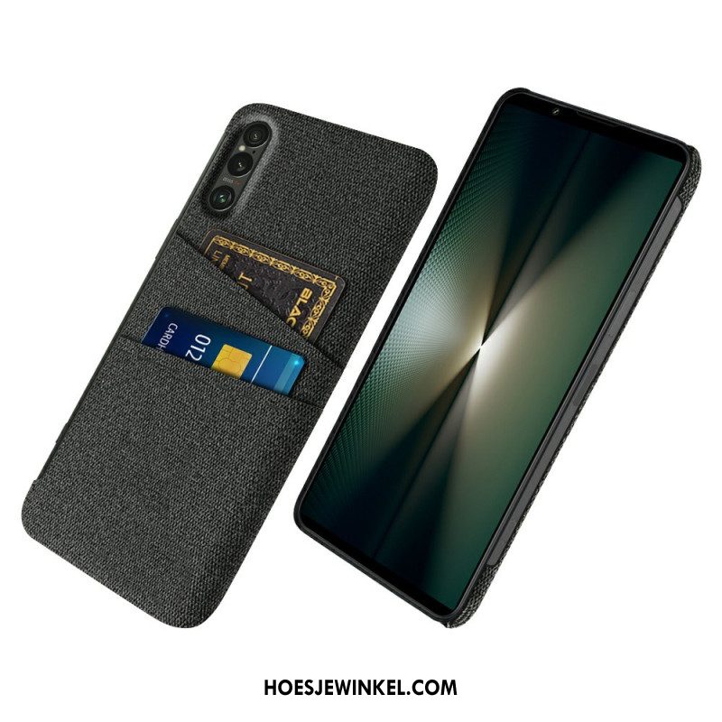Case Hoesje Sony Xperia 1 Vii Telefoonhoesje Stoffen Kaarthouder