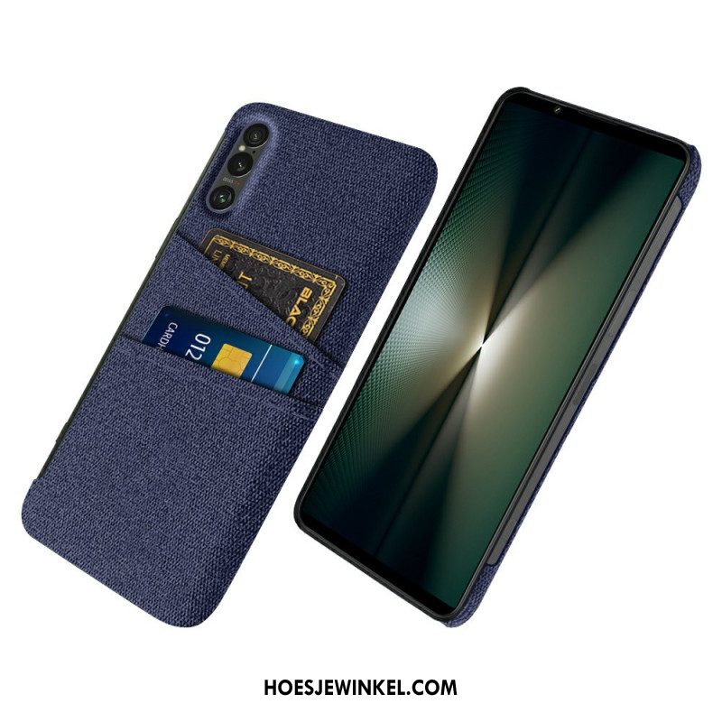 Case Hoesje Sony Xperia 1 Vii Telefoonhoesje Stoffen Kaarthouder