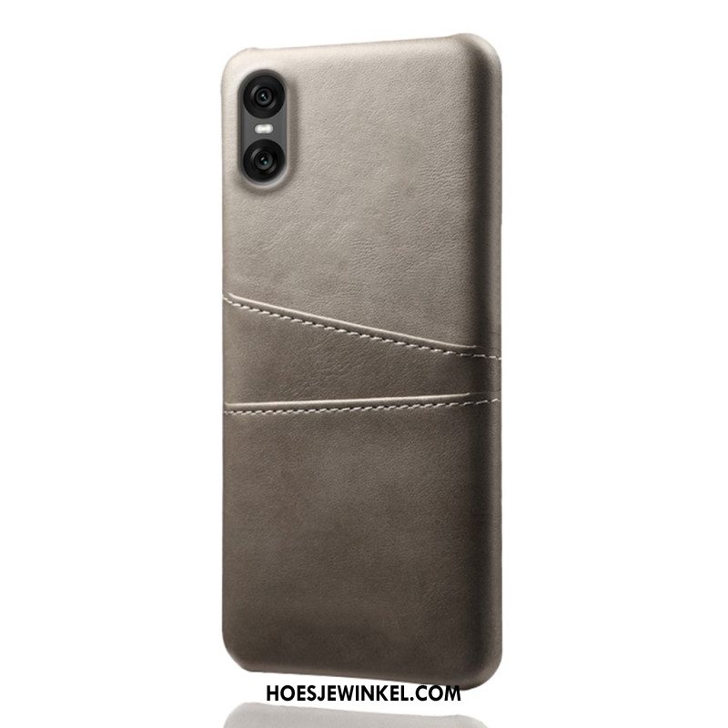 Case Hoesje Sony Xperia 10 Vii Telefoonhoesje Kaarthouder Met Lederlook