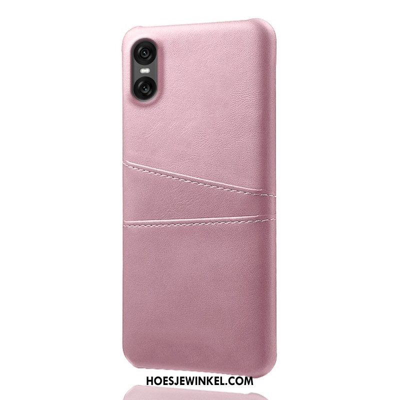 Case Hoesje Sony Xperia 10 Vii Telefoonhoesje Kaarthouder Met Lederlook
