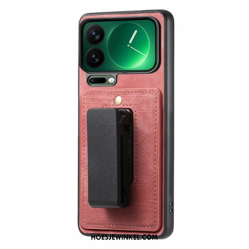Case Hoesje Xiaomi 17 Pro Max Telefoonhoesje Riemclip En Geïntegreerde Standaard