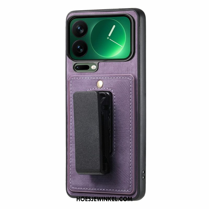 Case Hoesje Xiaomi 17 Pro Max Telefoonhoesje Riemclip En Geïntegreerde Standaard
