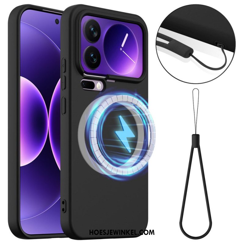 Case Hoesje Xiaomi 17 Pro Max Telefoonhoesje Siliconen Magnetisch En Draagkoord