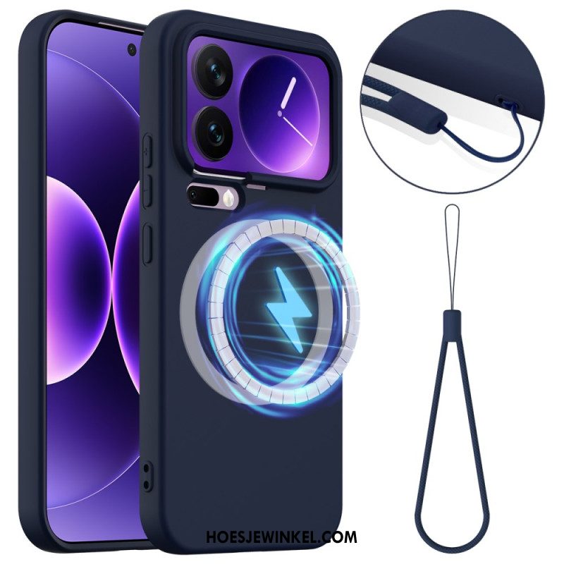 Case Hoesje Xiaomi 17 Pro Max Telefoonhoesje Siliconen Magnetisch En Draagkoord