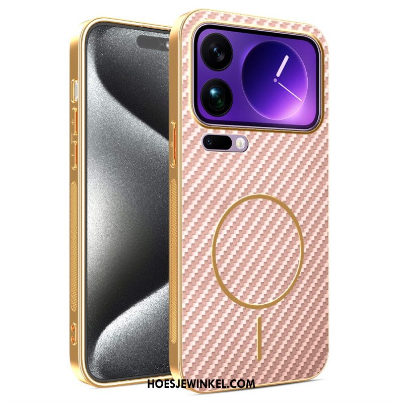 Case Hoesje Xiaomi 17 Pro Telefoonhoesje Carbon Fiber Texture