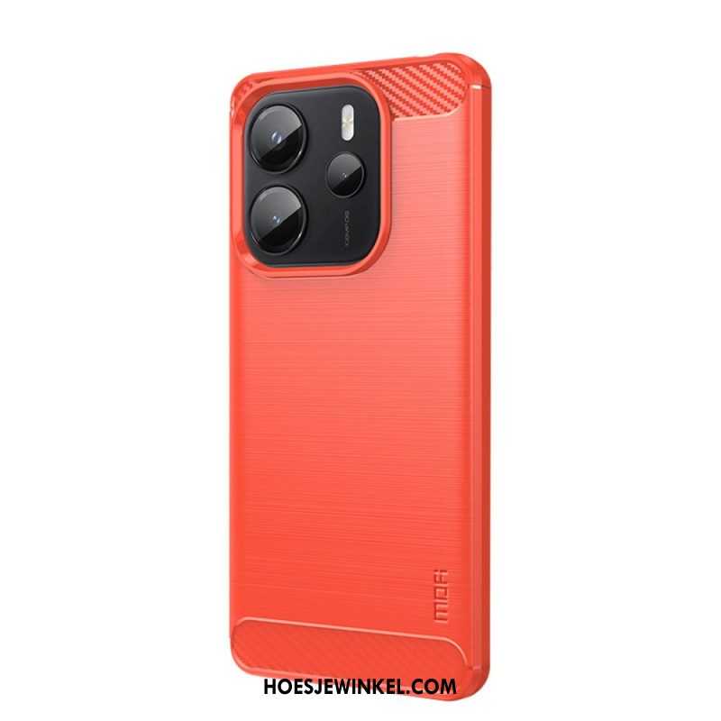 Case Hoesje Xiaomi Redmi Note 14 4g Telefoonhoesje Geborsteld Koolstofvezel