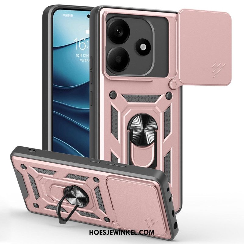 Case Hoesje Xiaomi Redmi Note 14 5g Telefoonhoesje Schuifbare Camerahoes En Standaard