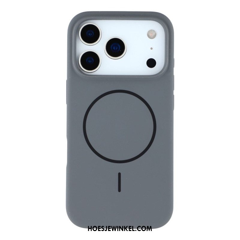 Case Hoesje iPhone 17 Pro Telefoonhoesje Magsafe-compatibele Vloeibare Siliconen