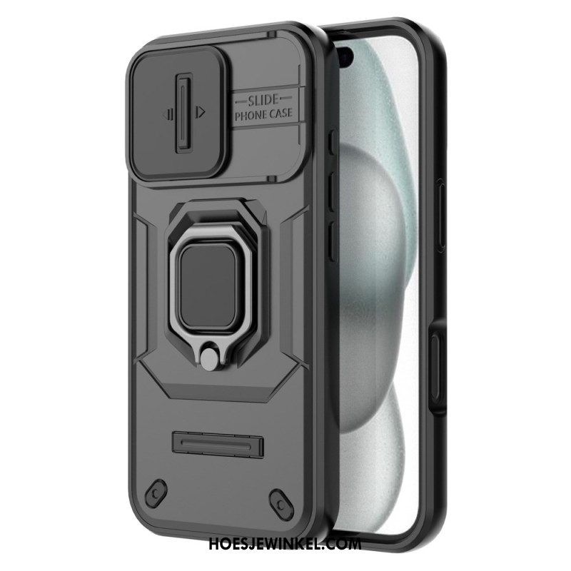 Case Hoesje iPhone 17 Telefoonhoesje Duurzame Ring Met Camera Beschermer