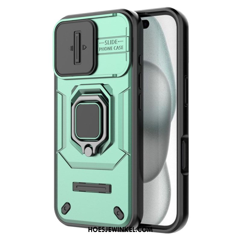 Case Hoesje iPhone 17 Telefoonhoesje Duurzame Ring Met Camera Beschermer