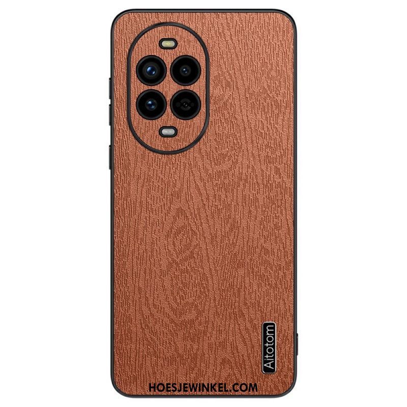 Cover Hoesje Huawei Nova 13 Pro Telefoonhoesje Houtnerf-effect