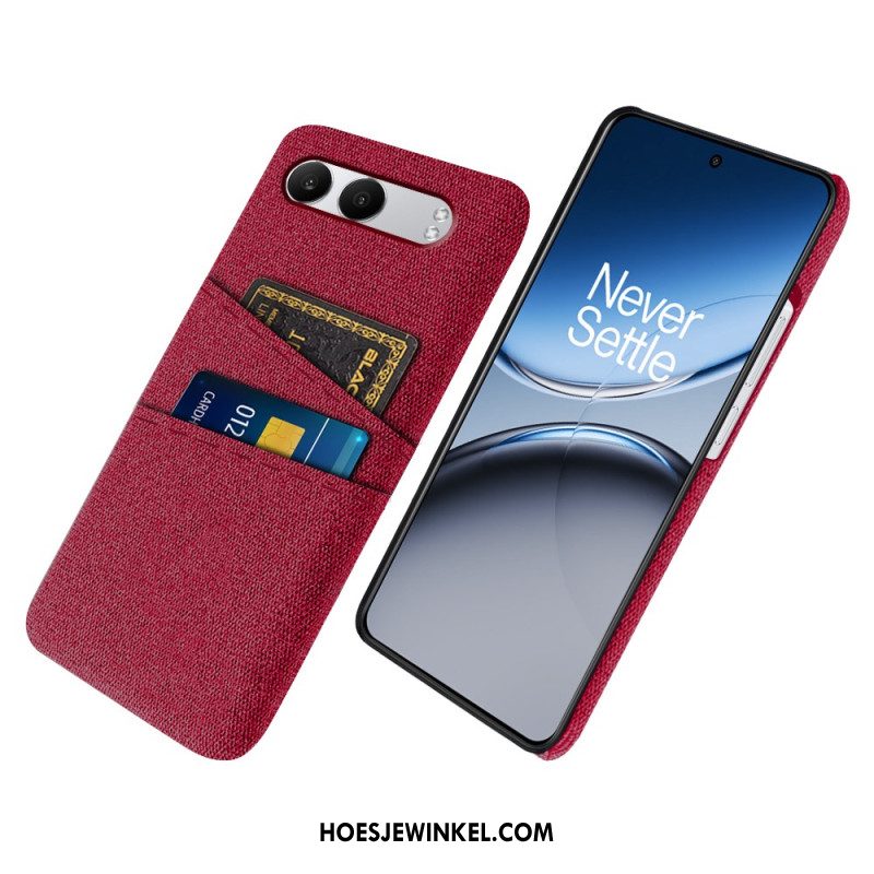 Cover Hoesje Oneplus Nord 4 Telefoonhoesje Stoffen Kaarthouder