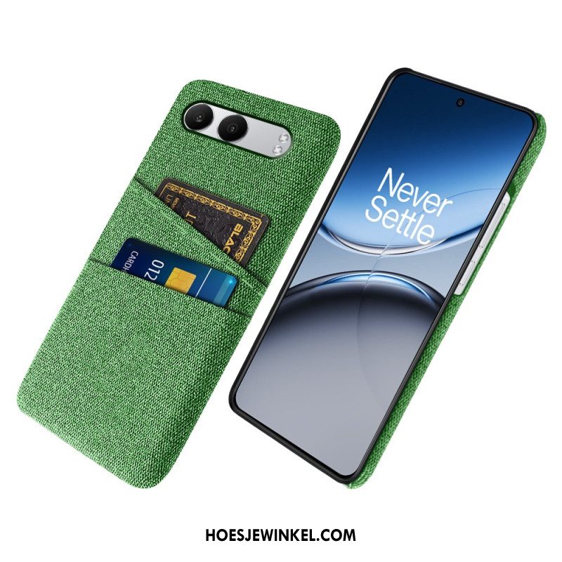 Cover Hoesje Oneplus Nord 4 Telefoonhoesje Stoffen Kaarthouder