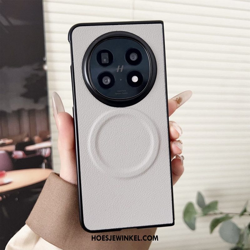 Cover Hoesje Oppo Find N5 Telefoonhoesje Magsafe Compatibel Met Leerlook