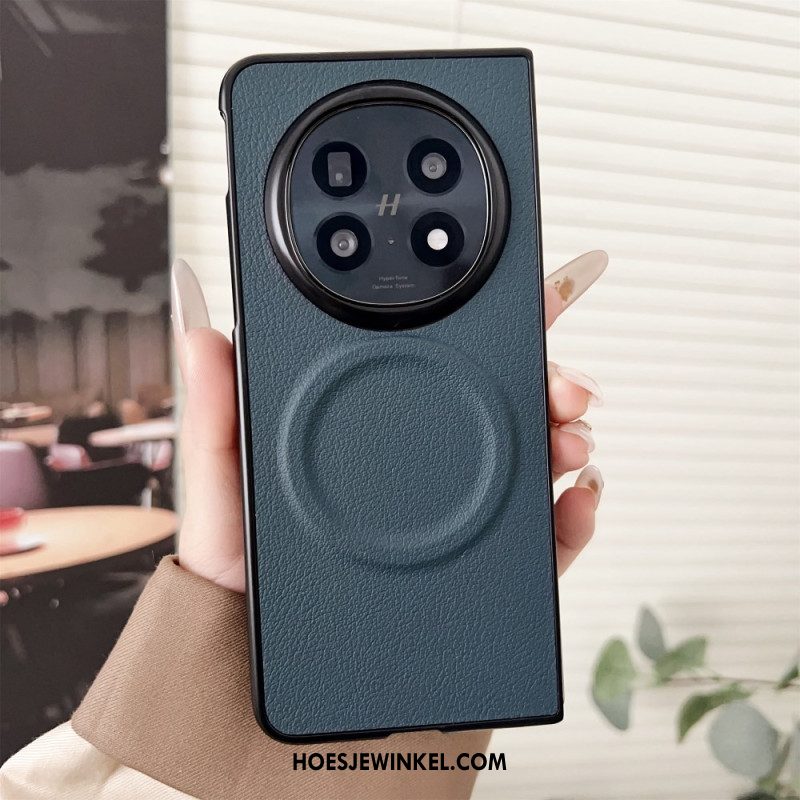 Cover Hoesje Oppo Find N5 Telefoonhoesje Magsafe Compatibel Met Leerlook