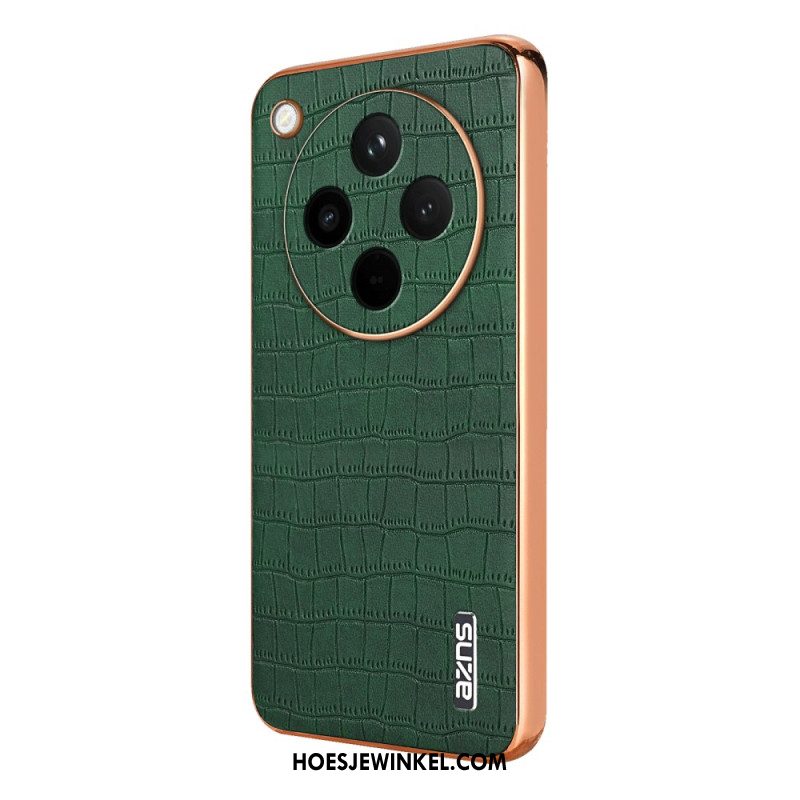 Cover Hoesje Oppo Find X8 Telefoonhoesje Azns Krokodillenstijl