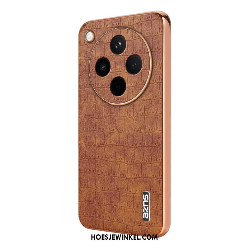 Cover Hoesje Oppo Find X8 Telefoonhoesje Azns Krokodillenstijl