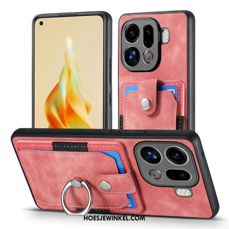 Cover Hoesje Oppo Find X9 Pro 5g Telefoonhoesje Kaarthouder En Ring