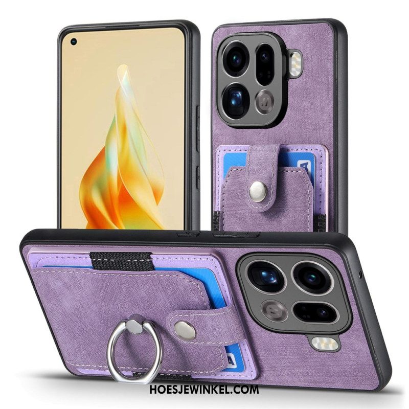 Cover Hoesje Oppo Find X9 Pro 5g Telefoonhoesje Kaarthouder En Ring