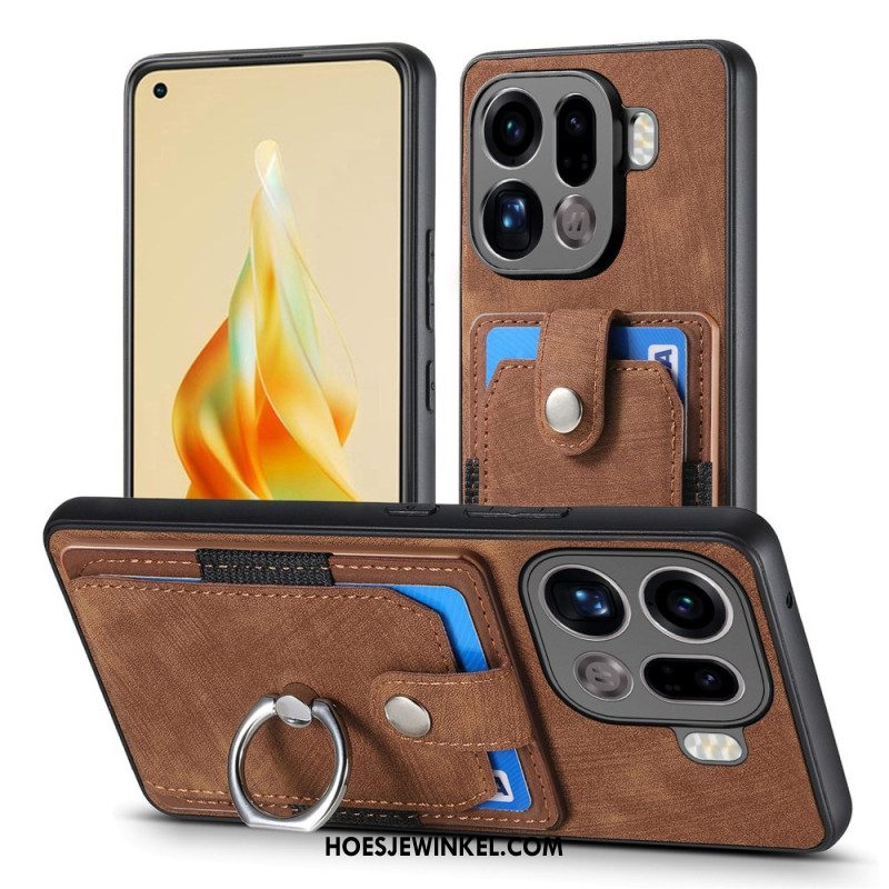 Cover Hoesje Oppo Find X9 Pro 5g Telefoonhoesje Kaarthouder En Ring