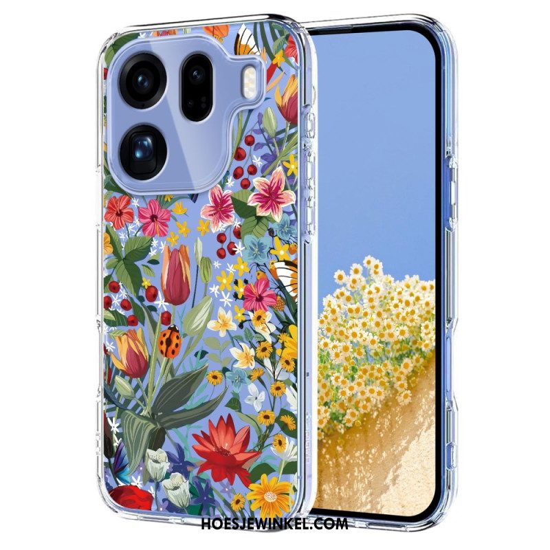 Cover Hoesje Oppo Find X9 Pro 5g Telefoonhoesje Vlinders En Bloemen