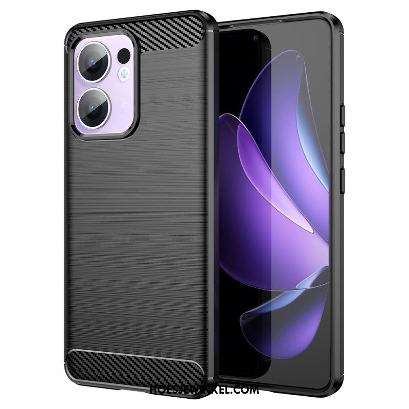 Cover Hoesje Oppo Reno 13f 4g / 5g / 13 Fs 5g Telefoonhoesje Geborsteld Koolstofvezel