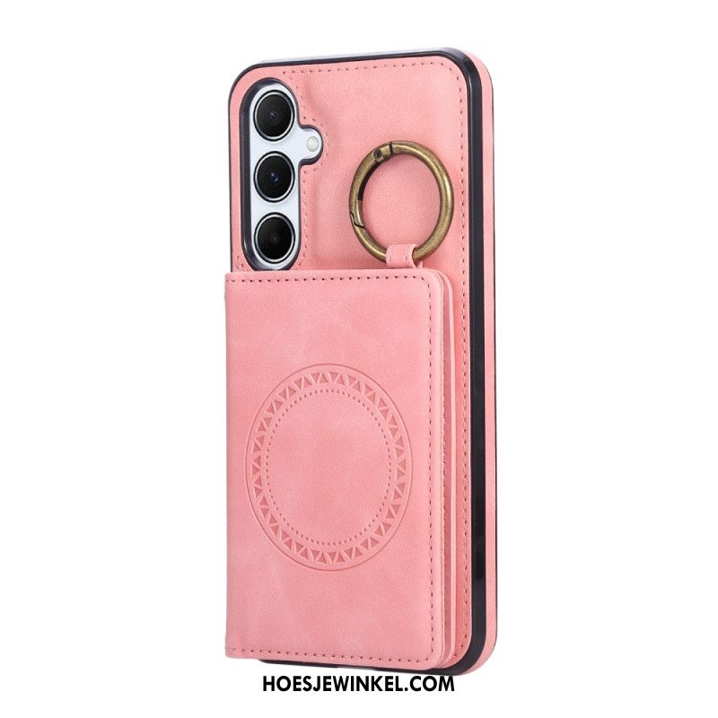 Cover Hoesje Samsung Galaxy A17 4g / 5g Telefoonhoesje Kaarthouder En Ring