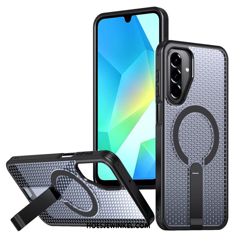 Cover Hoesje Samsung Galaxy A17 4g / 5g Telefoonhoesje Magnetische Rastertextuur