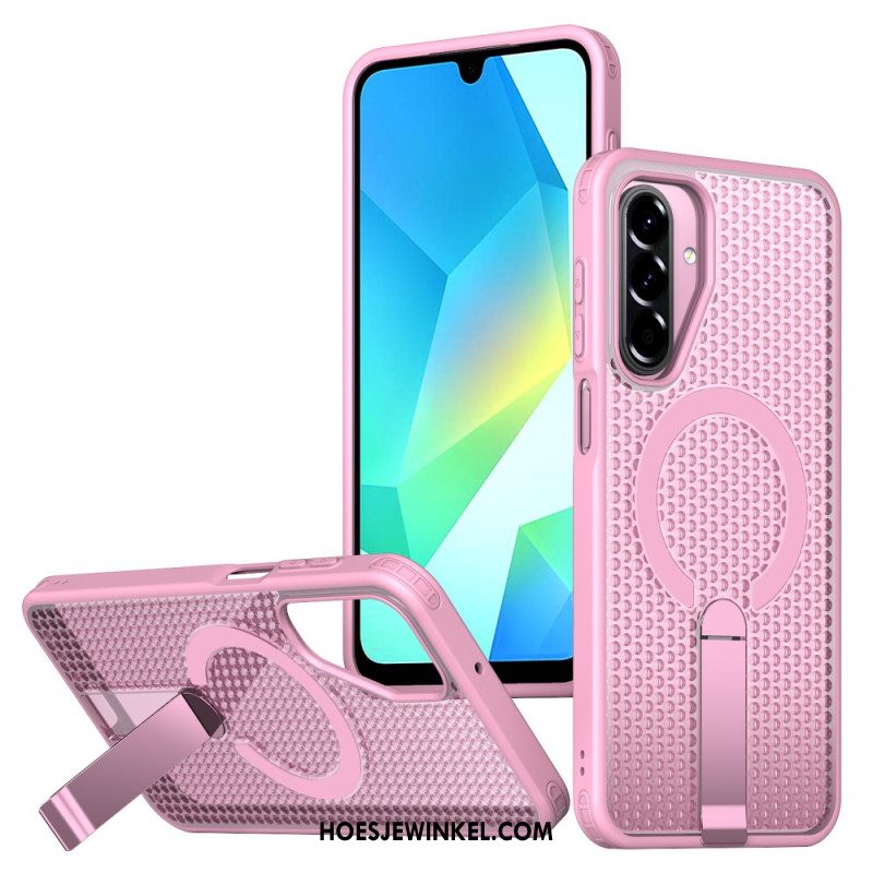 Cover Hoesje Samsung Galaxy A17 4g / 5g Telefoonhoesje Magnetische Rastertextuur