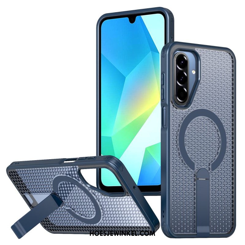 Cover Hoesje Samsung Galaxy A17 4g / 5g Telefoonhoesje Magnetische Rastertextuur