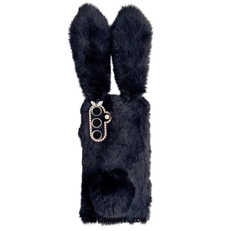 Cover Hoesje Samsung Galaxy S25 5g Telefoonhoesje Pluche Konijn