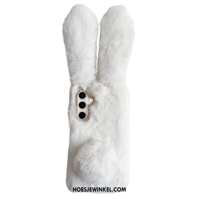 Cover Hoesje Samsung Galaxy S25 5g Telefoonhoesje Pluche Konijn