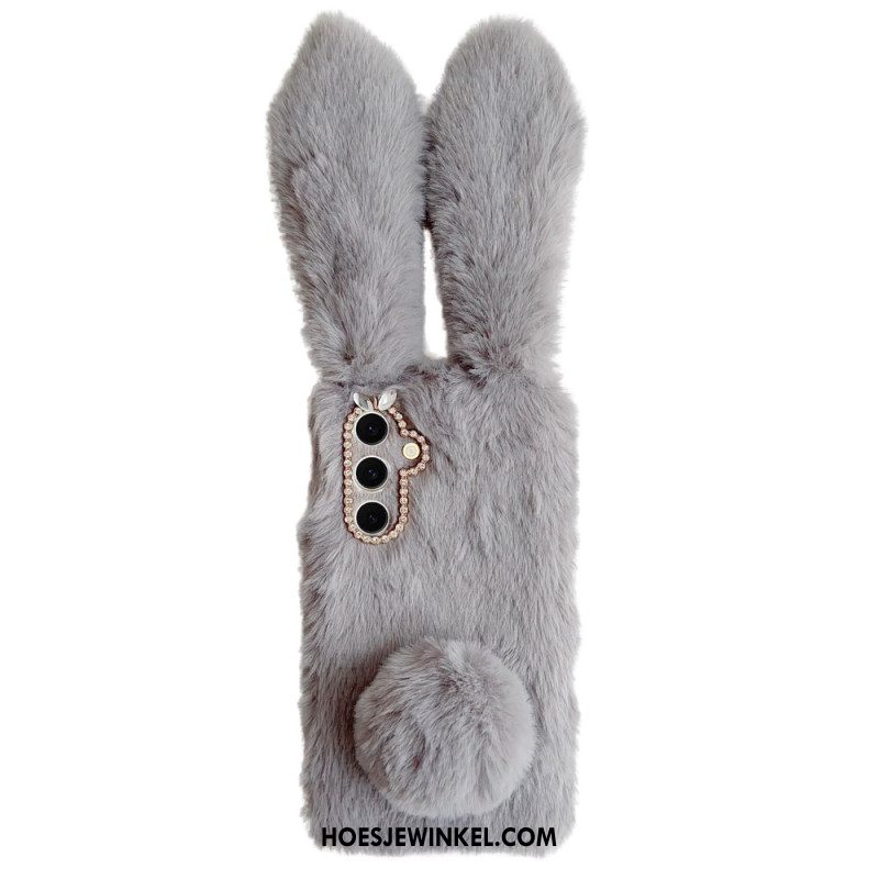 Cover Hoesje Samsung Galaxy S25 5g Telefoonhoesje Pluche Konijn