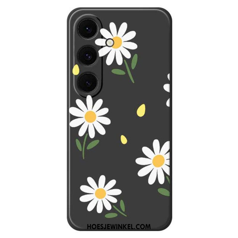 Cover Hoesje Samsung Galaxy S25 Fe Telefoonhoesje Siliconen Met Madeliefjes