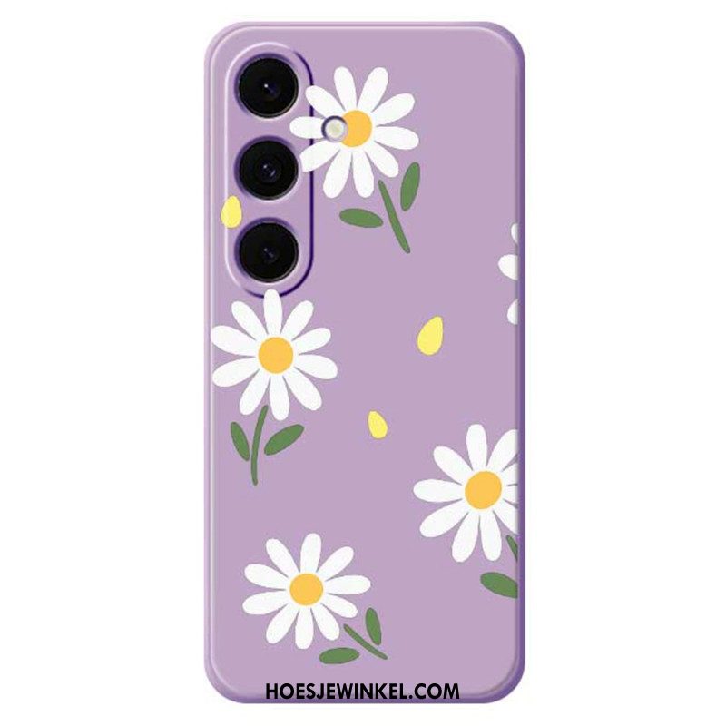 Cover Hoesje Samsung Galaxy S25 Fe Telefoonhoesje Siliconen Met Madeliefjes