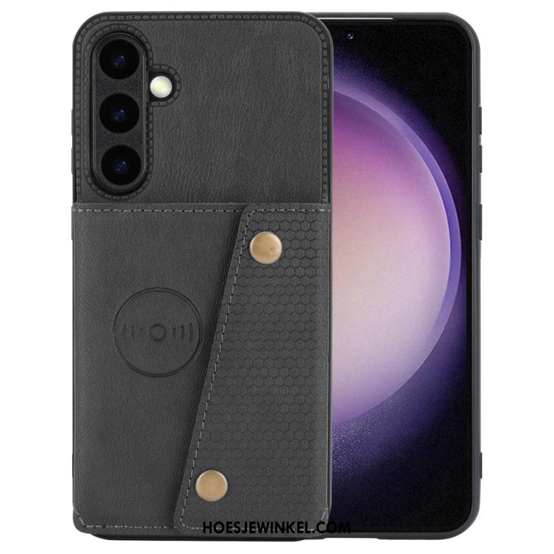 Cover Hoesje Samsung Galaxy S25 Plus 5g Telefoonhoesje Kaarthouder Van Imitatieleer