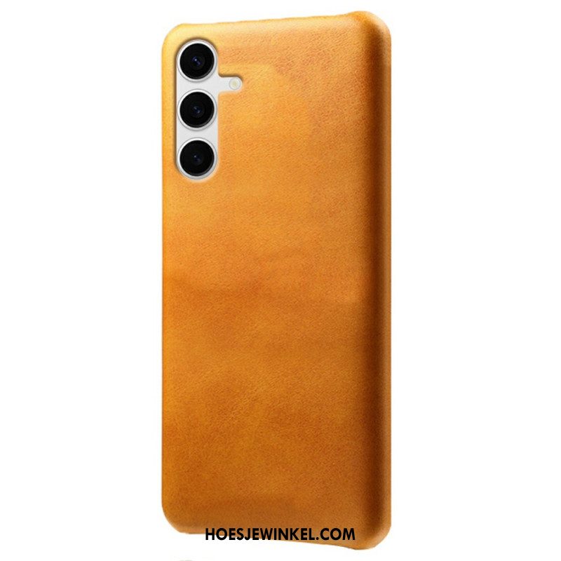 Cover Hoesje Samsung Galaxy S25 Plus 5g Telefoonhoesje Leer-effect