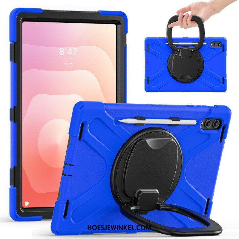 Cover Hoesje Samsung Galaxy Tab S11 Ultra Telefoonhoesje Drievoudige Bescherming Met Draaibare Handgreep