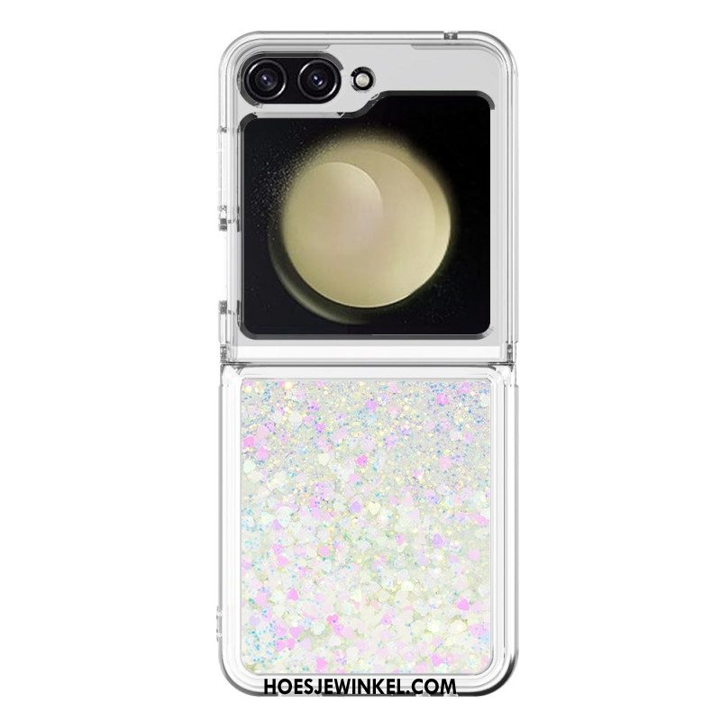 Cover Hoesje Samsung Galaxy Z Flip 7 Fe Telefoonhoesje Glitter