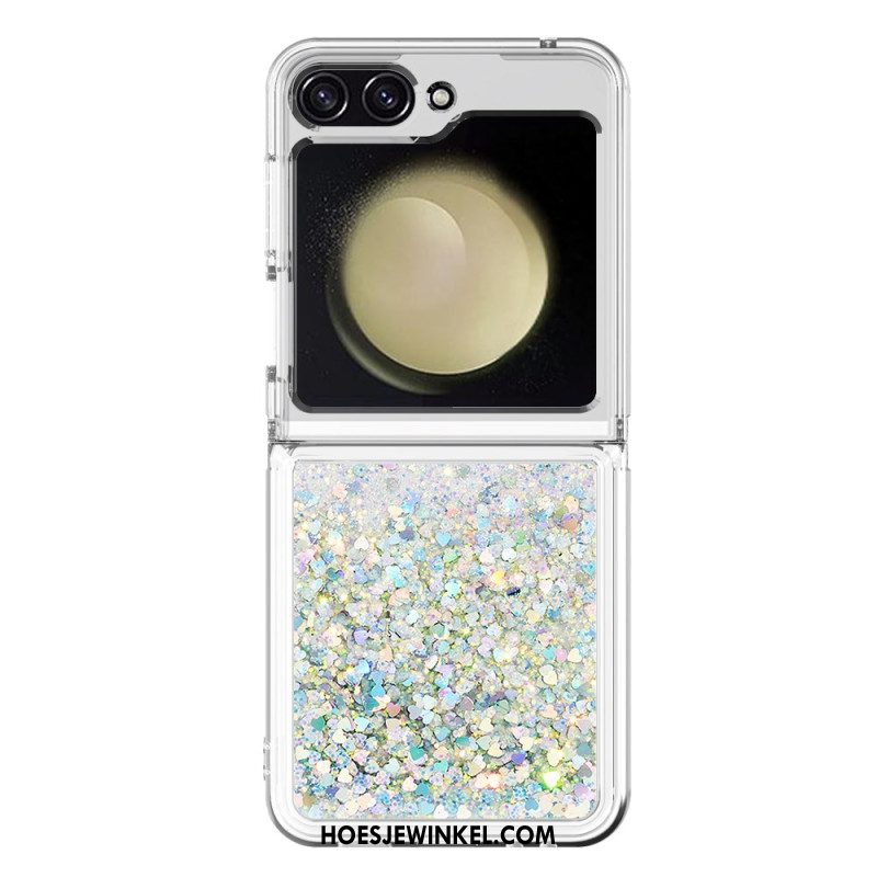 Cover Hoesje Samsung Galaxy Z Flip 7 Fe Telefoonhoesje Glitter