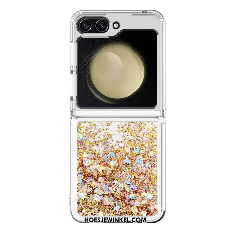Cover Hoesje Samsung Galaxy Z Flip 7 Fe Telefoonhoesje Glitter