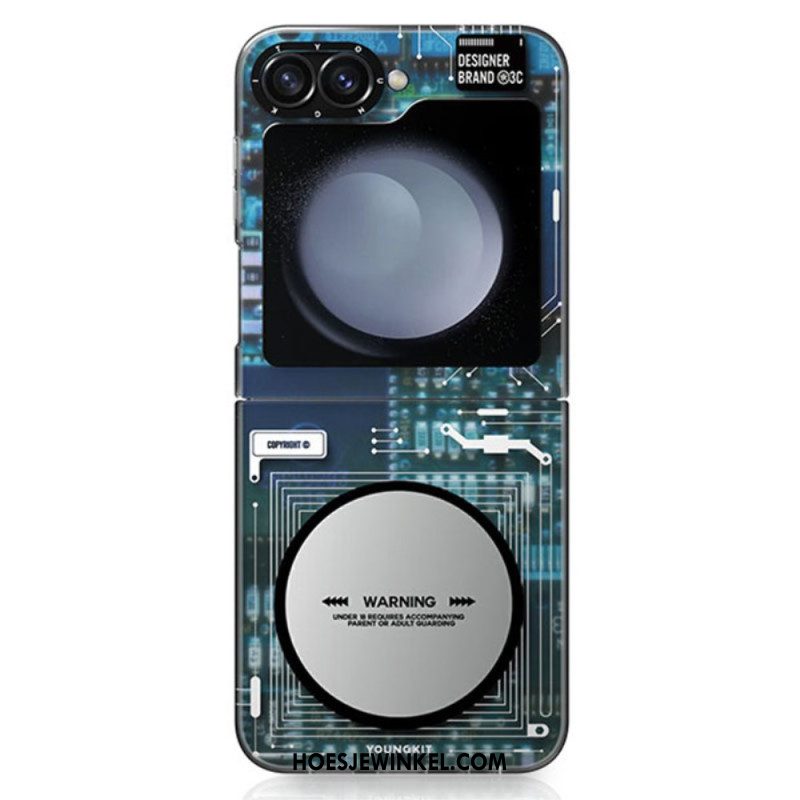 Cover Hoesje Samsung Galaxy Z Flip 7 Fe Telefoonhoesje Youngkit Technologie Serie