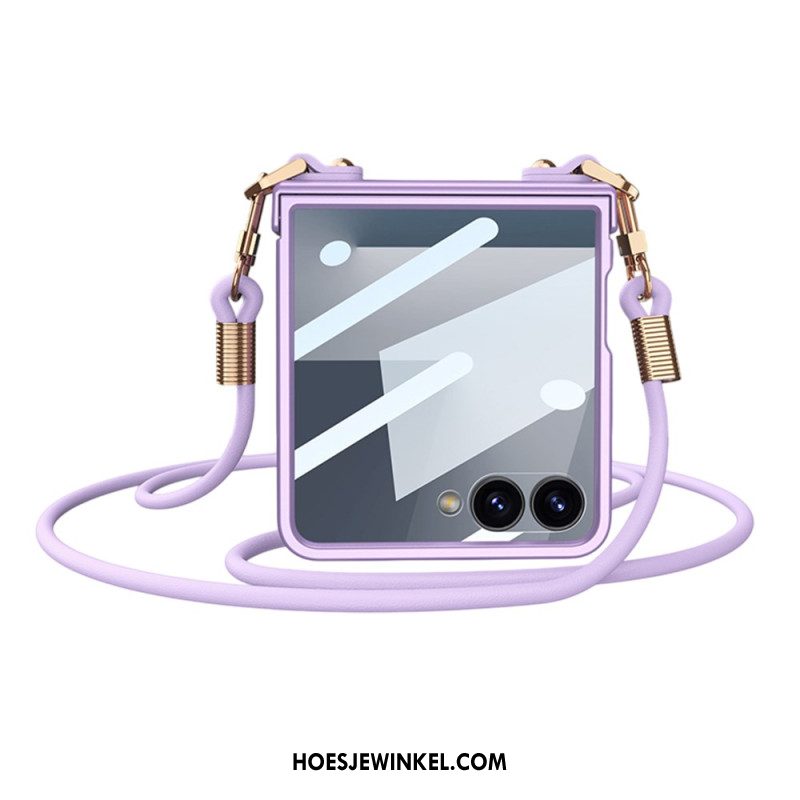 Cover Hoesje Samsung Galaxy Z Flip 7 Telefoonhoesje Koordarmband