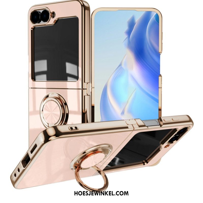 Cover Hoesje Samsung Galaxy Z Flip 7 Telefoonhoesje Premium Design Ringhouder
