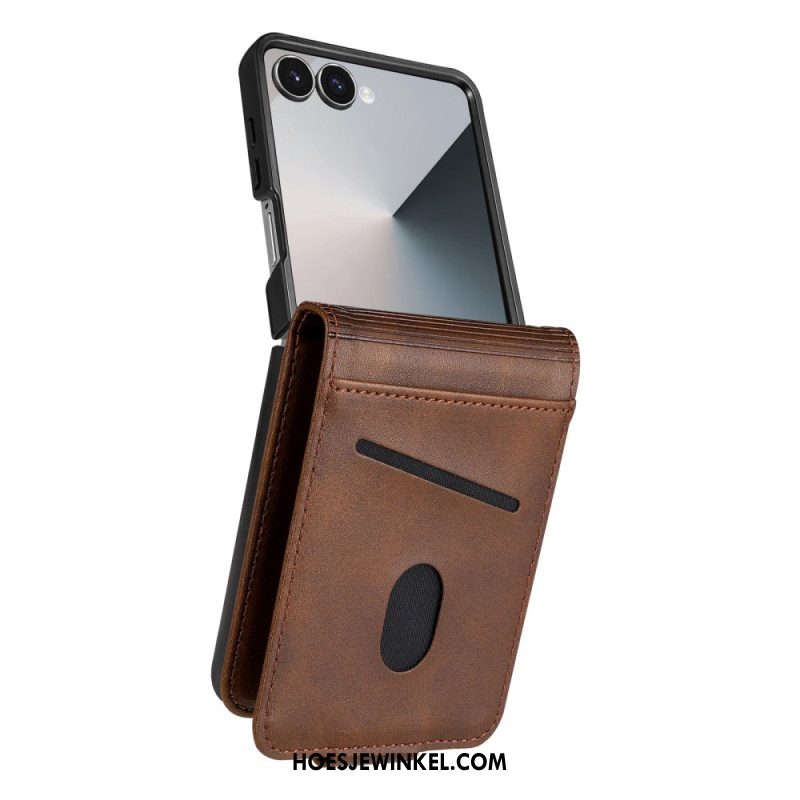 Cover Hoesje Samsung Galaxy Z Flip 7 Telefoonhoesje Stijlvolle Kaarthouder