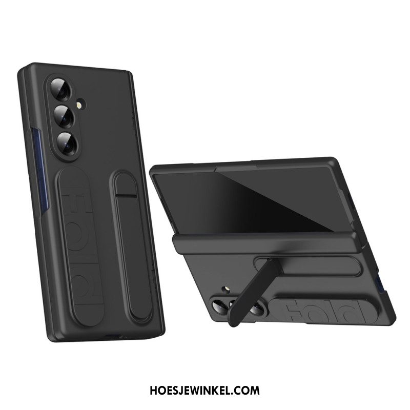 Cover Hoesje Samsung Galaxy Z Fold 7 Telefoonhoesje Handmatige Riem En Gehard Glazen Schermbeschermer Beschermer