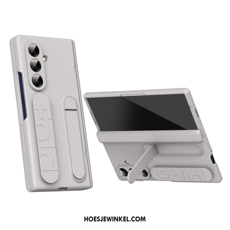 Cover Hoesje Samsung Galaxy Z Fold 7 Telefoonhoesje Handmatige Riem En Gehard Glazen Schermbeschermer Beschermer