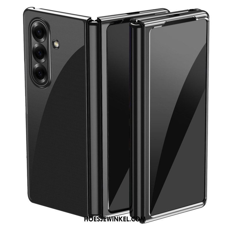 Cover Hoesje Samsung Galaxy Z Fold 7 Telefoonhoesje Rand Met Metaallook