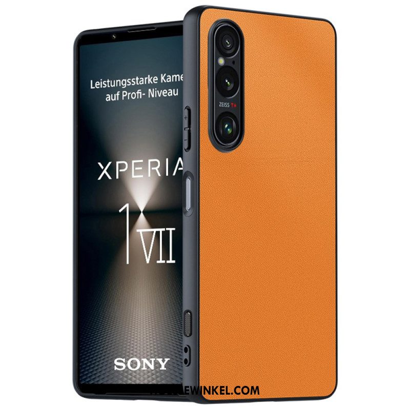 Cover Hoesje Sony Xperia 1 Vii Telefoonhoesje Lederlook